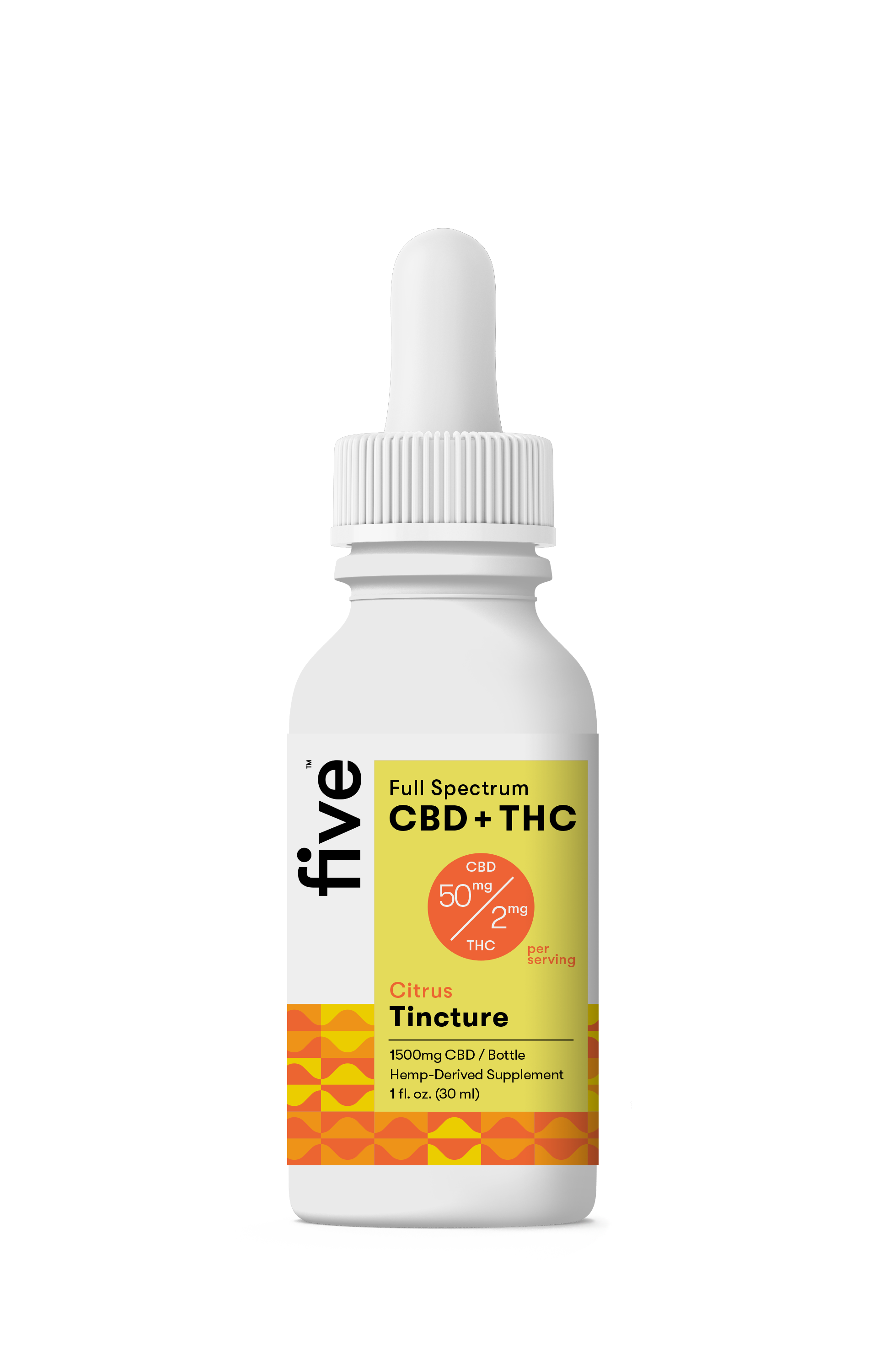 Five CBD Full Spectrum CBD+THC Oil (Upgrade)