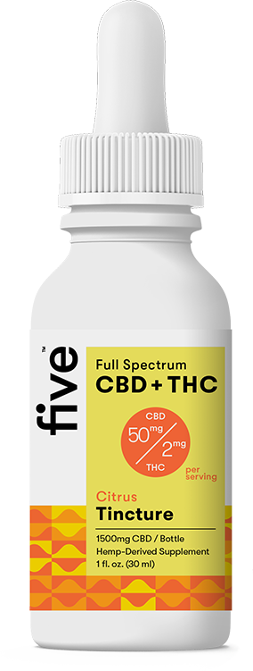 Five CBD Full Spectrum CBD+THC Oil (Upgrade)