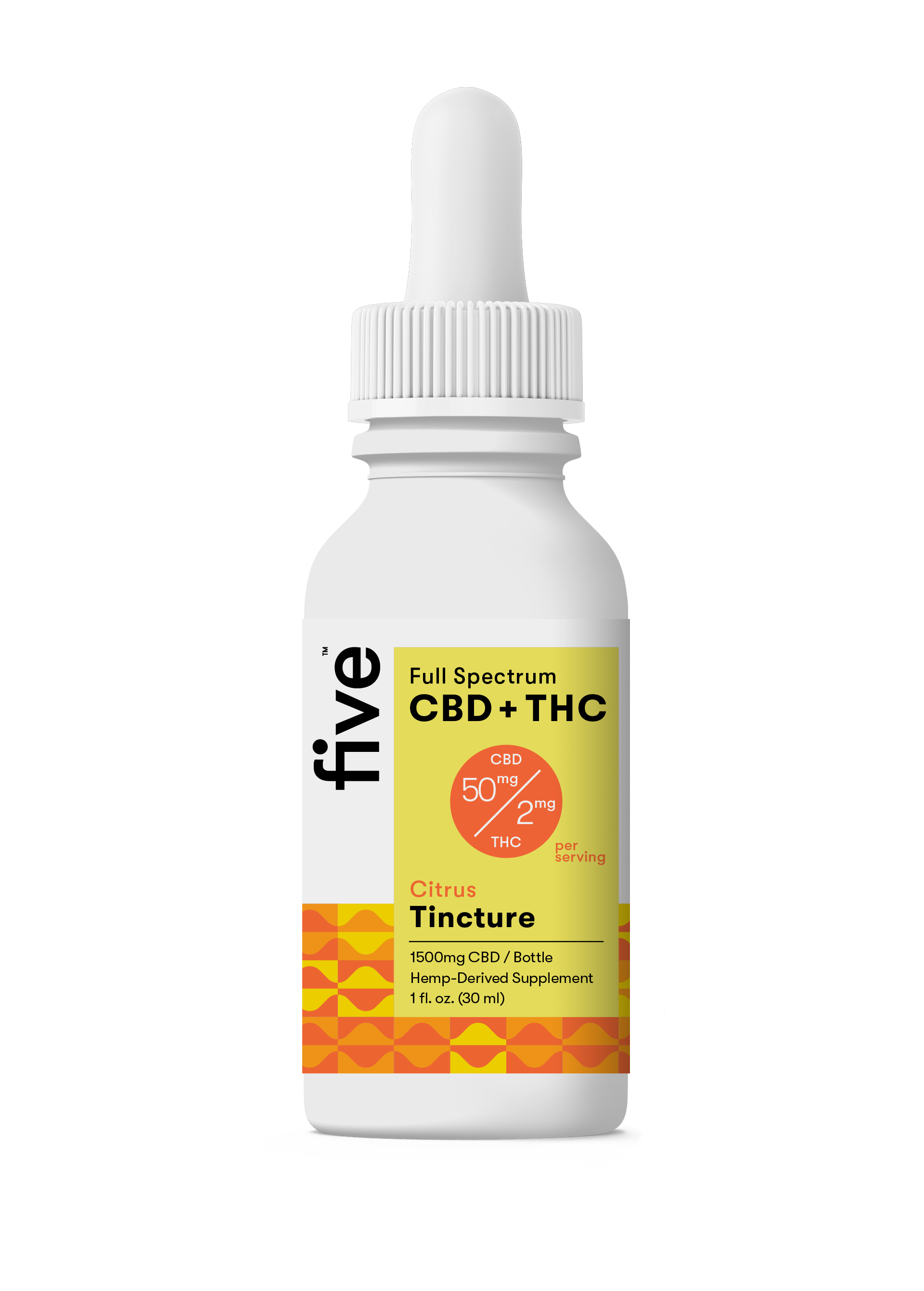 Five CBD Full Spectrum CBD+THC Oil (Upgrade)