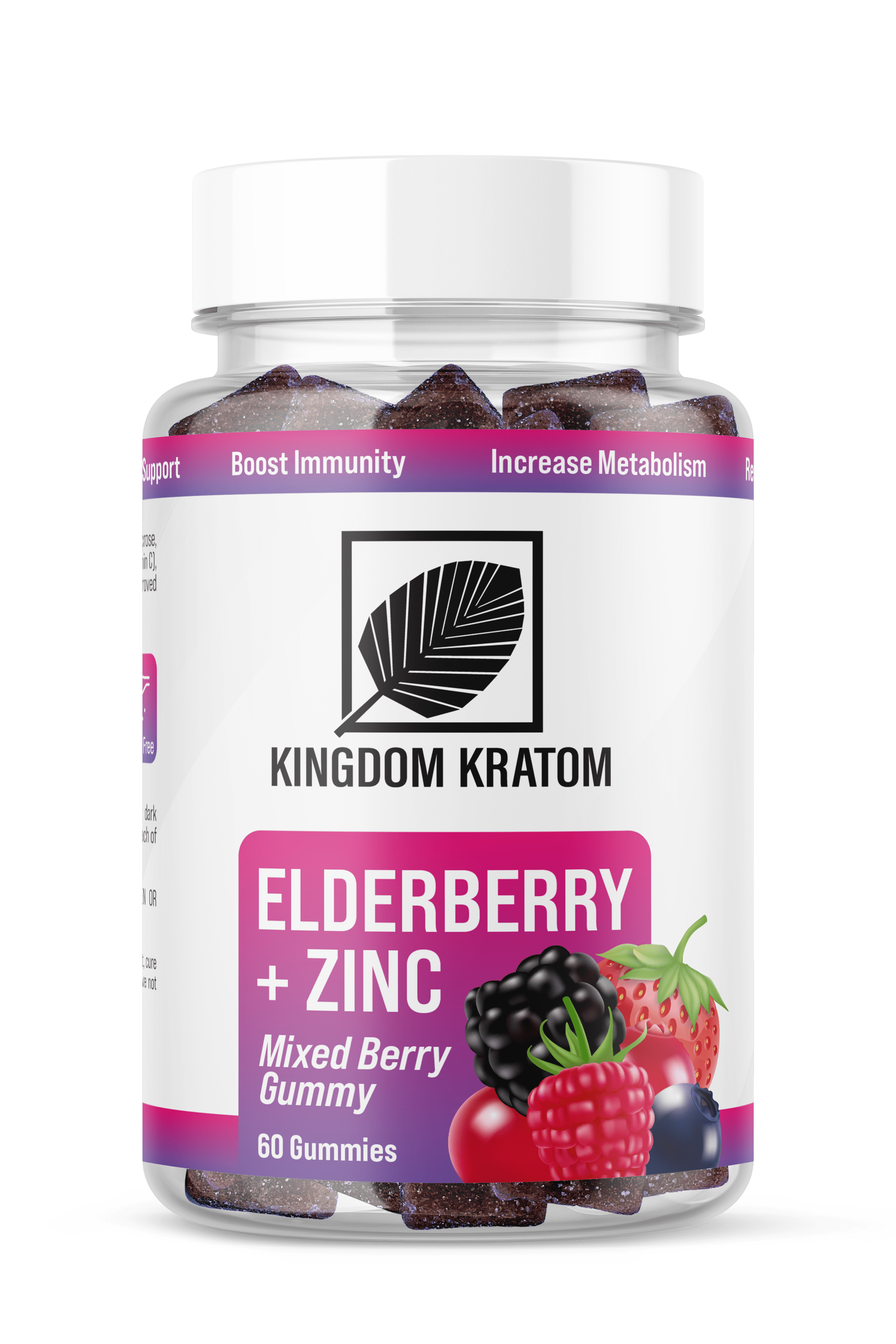 Kingdom Kratom Zinc & Elderberry Gummies