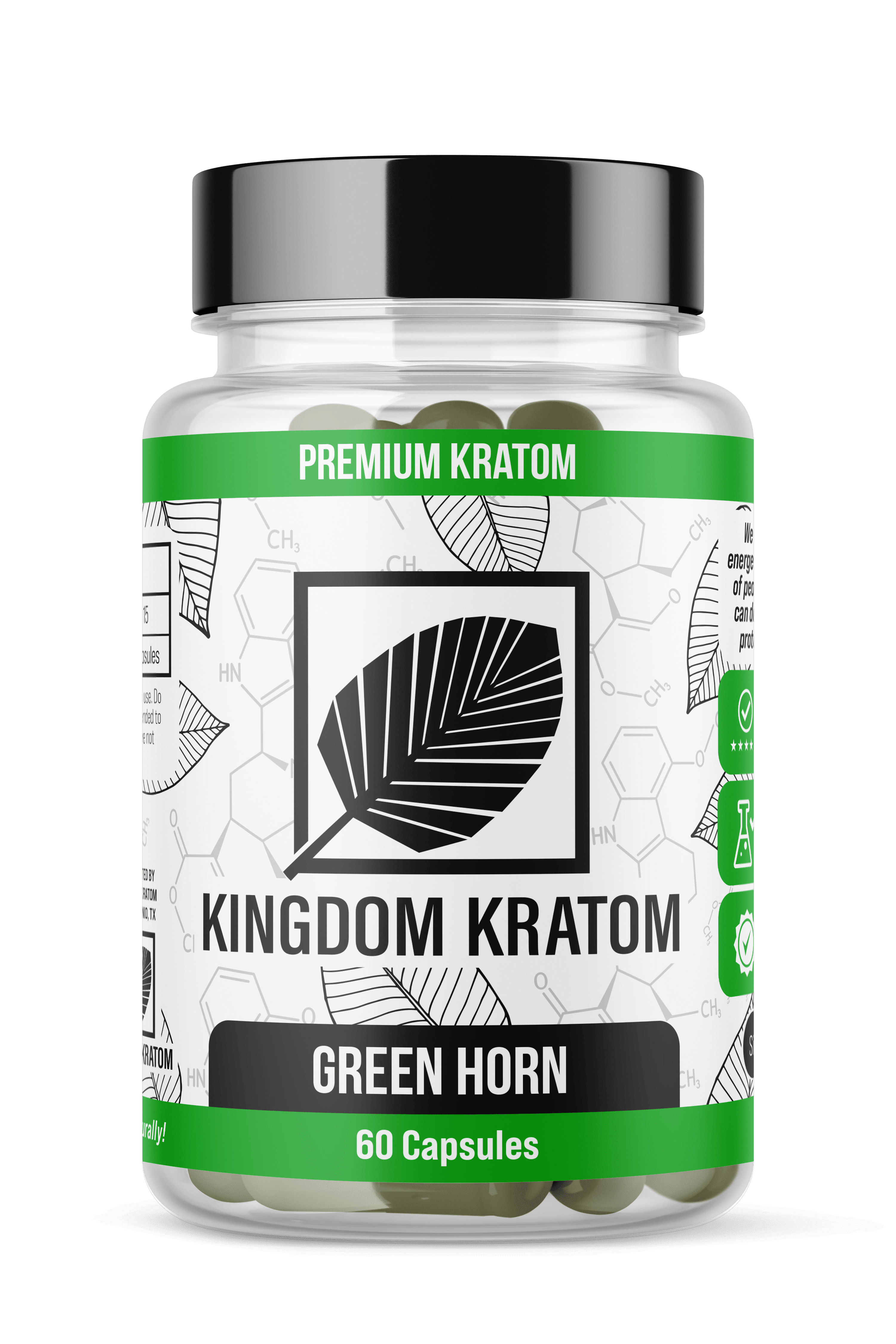 Kingdom Kratom Green Horn Kratom Capsules