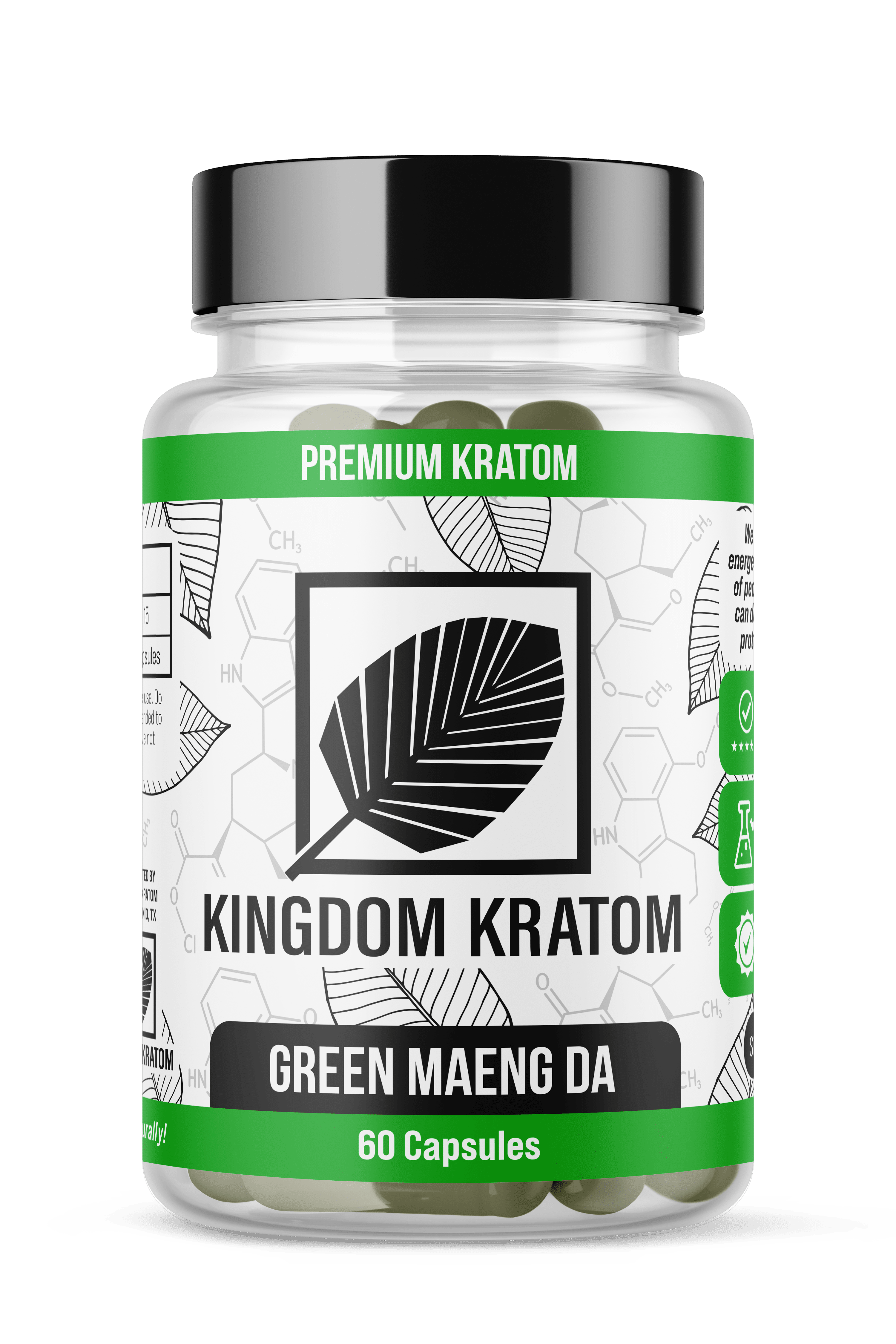 Kingdom Kratom Green Maeng Da Kratom Capsules