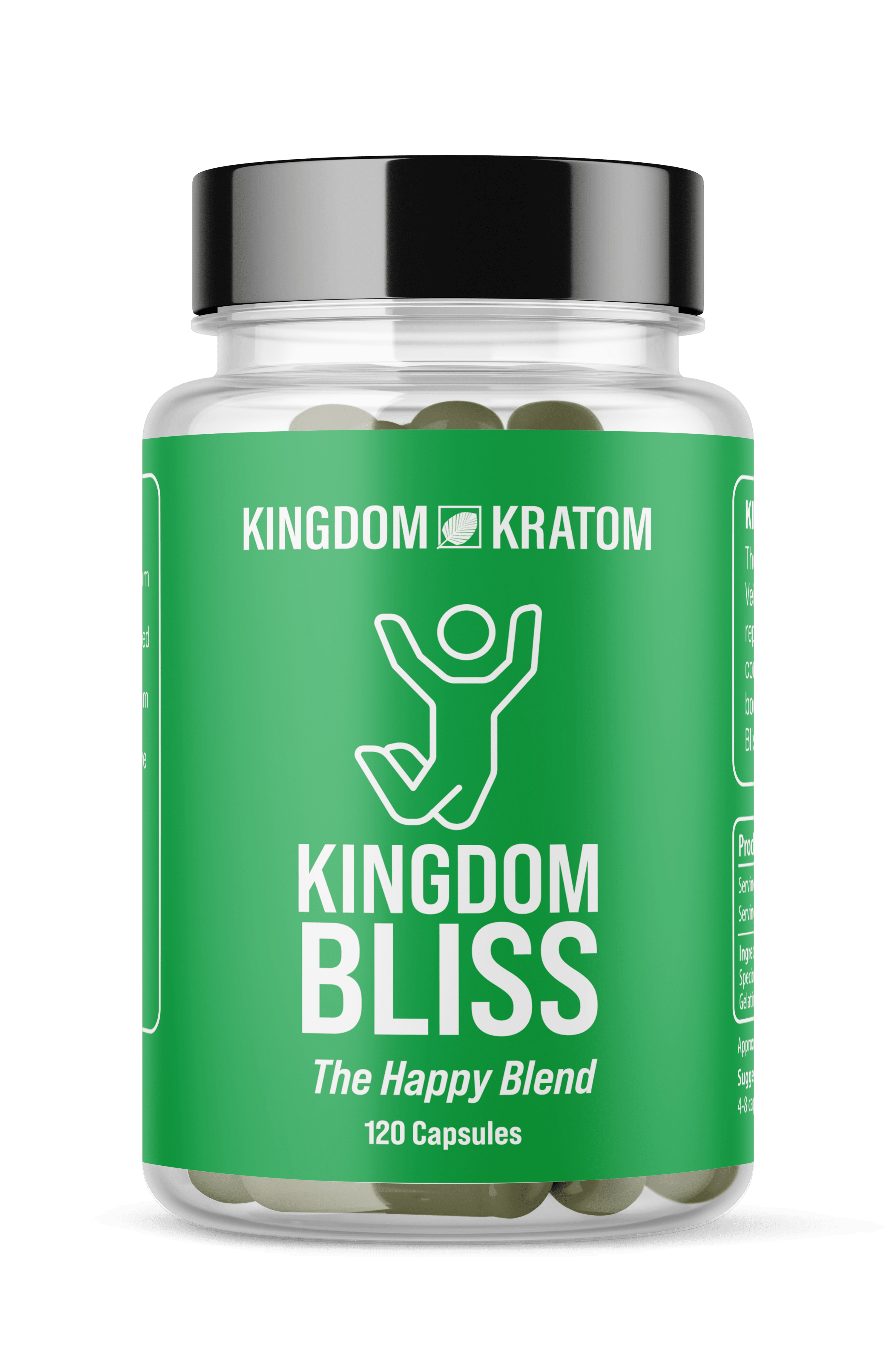 Kingdom Kratom Bliss Green Blend Capsules