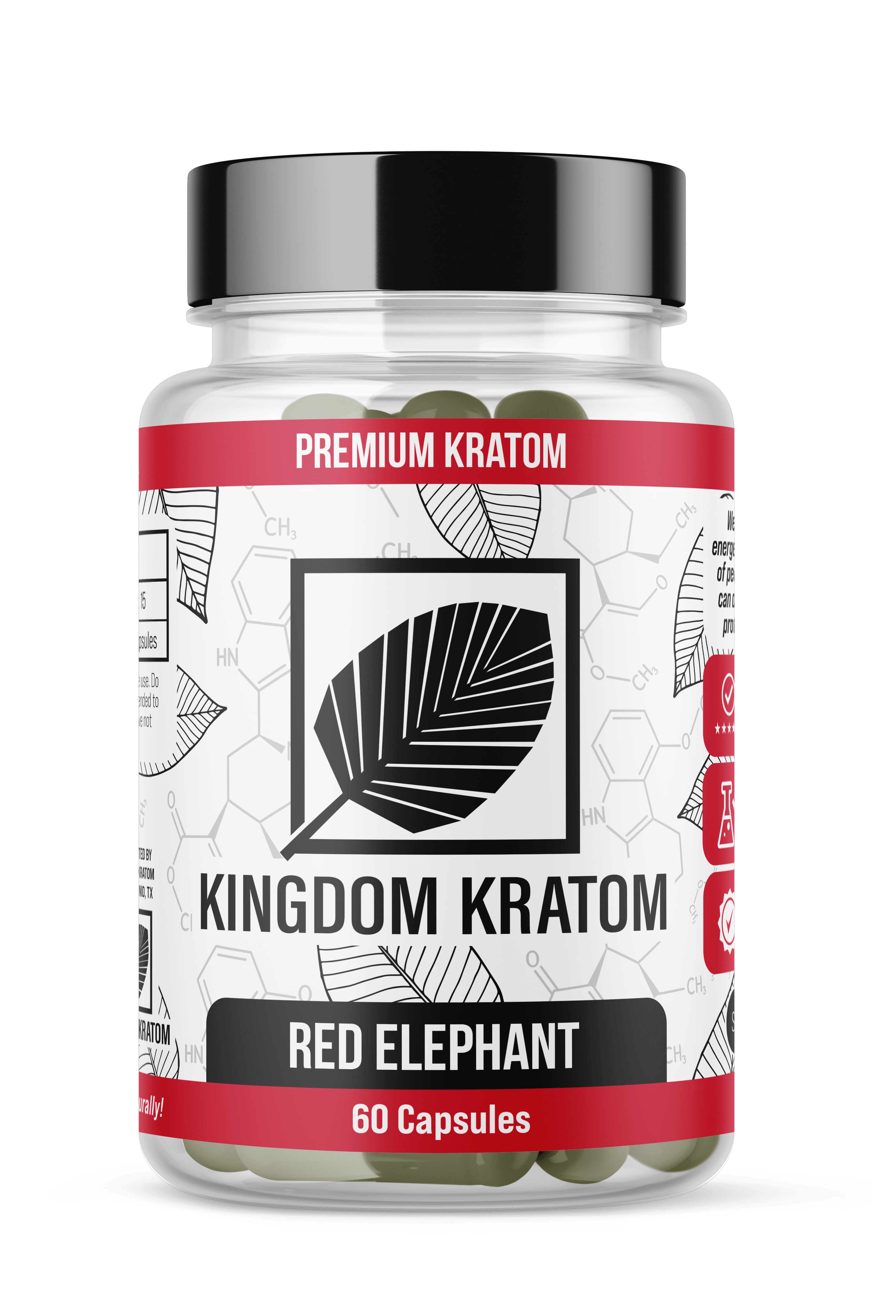 Kingdom Kratom Red Elephant Kratom Capsules