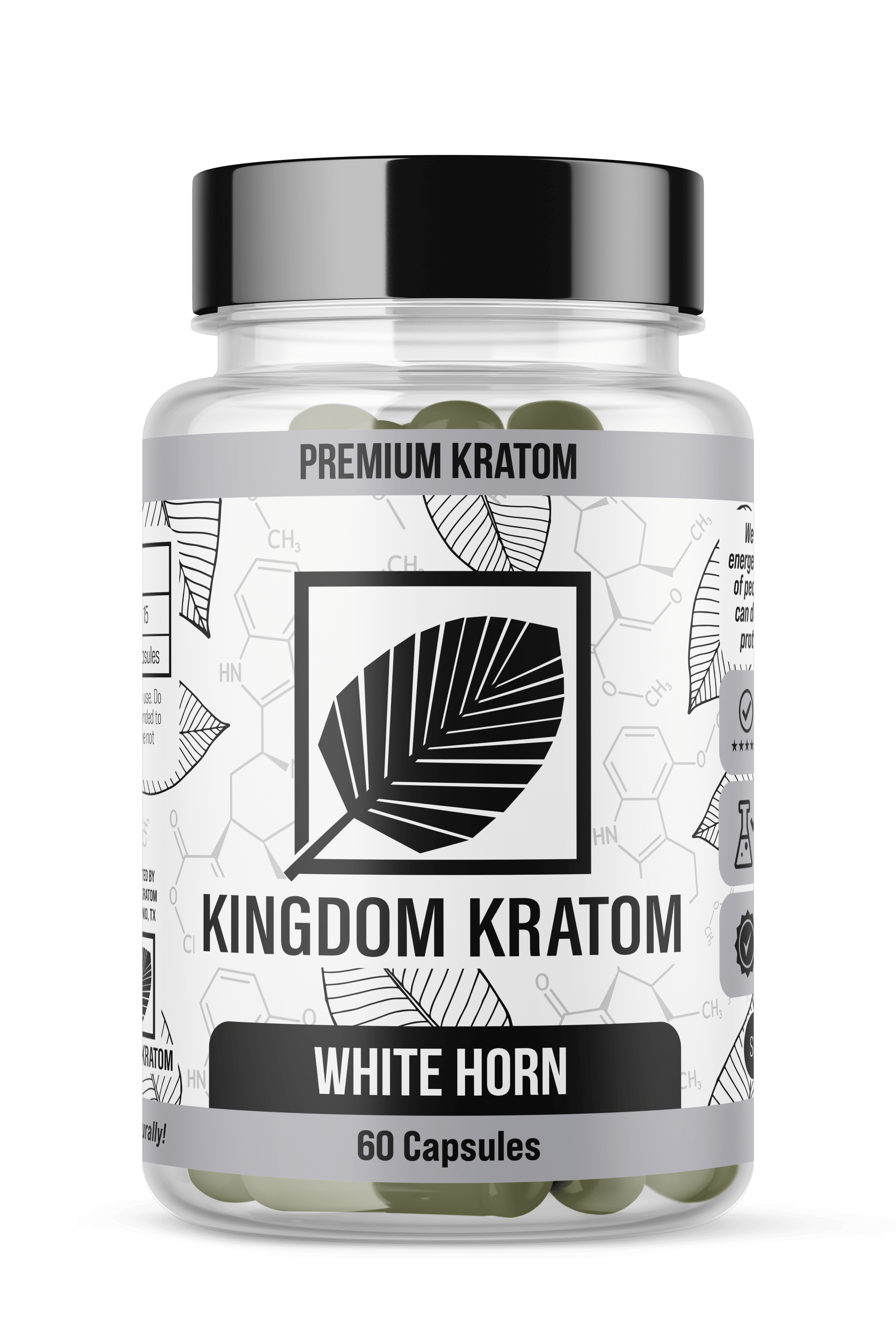 Kingdom Kratom White Horn Kratom Capsules