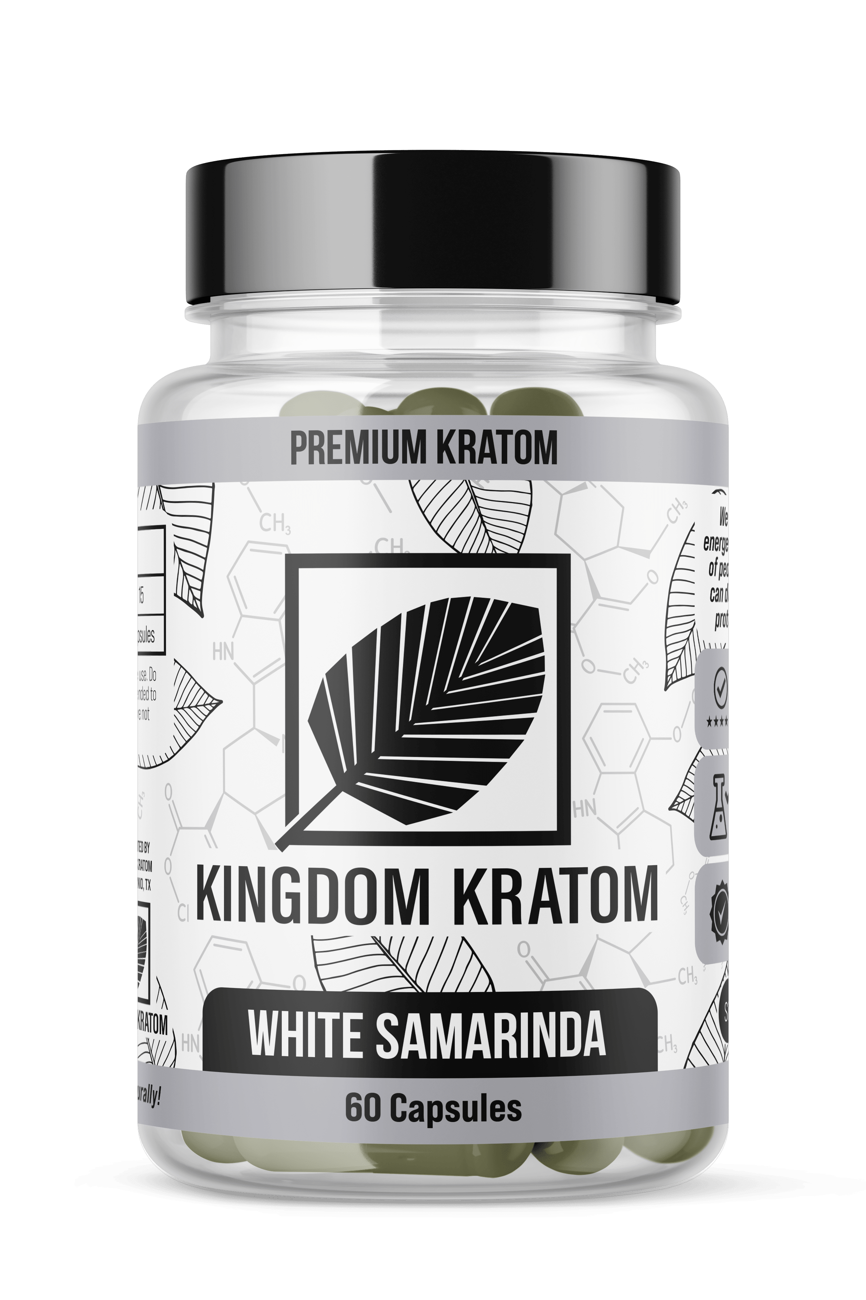 Kingdom Kratom White Samarinda Kratom Capsules