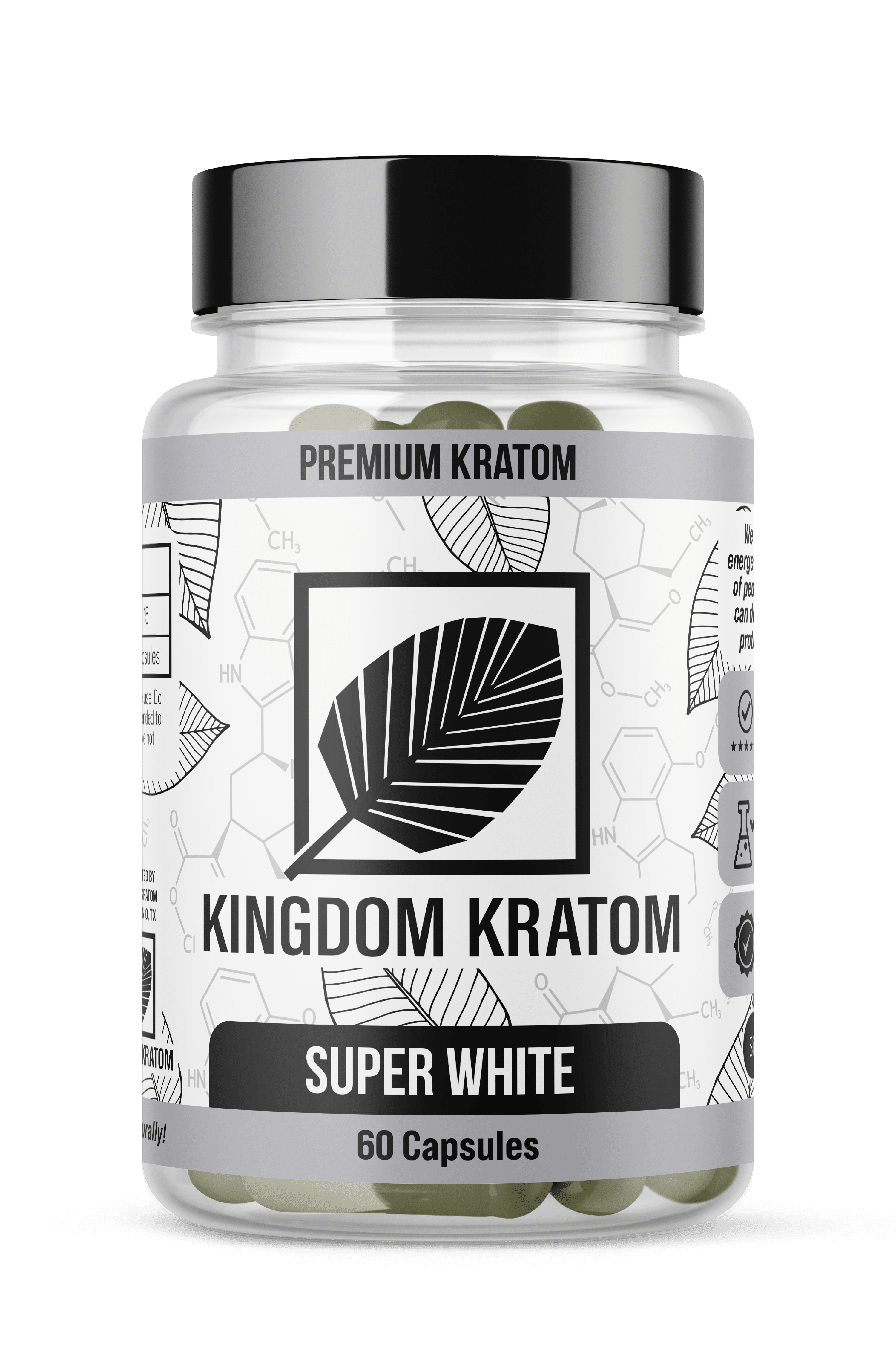 Kingdom Kratom Super White Borneo Capsules