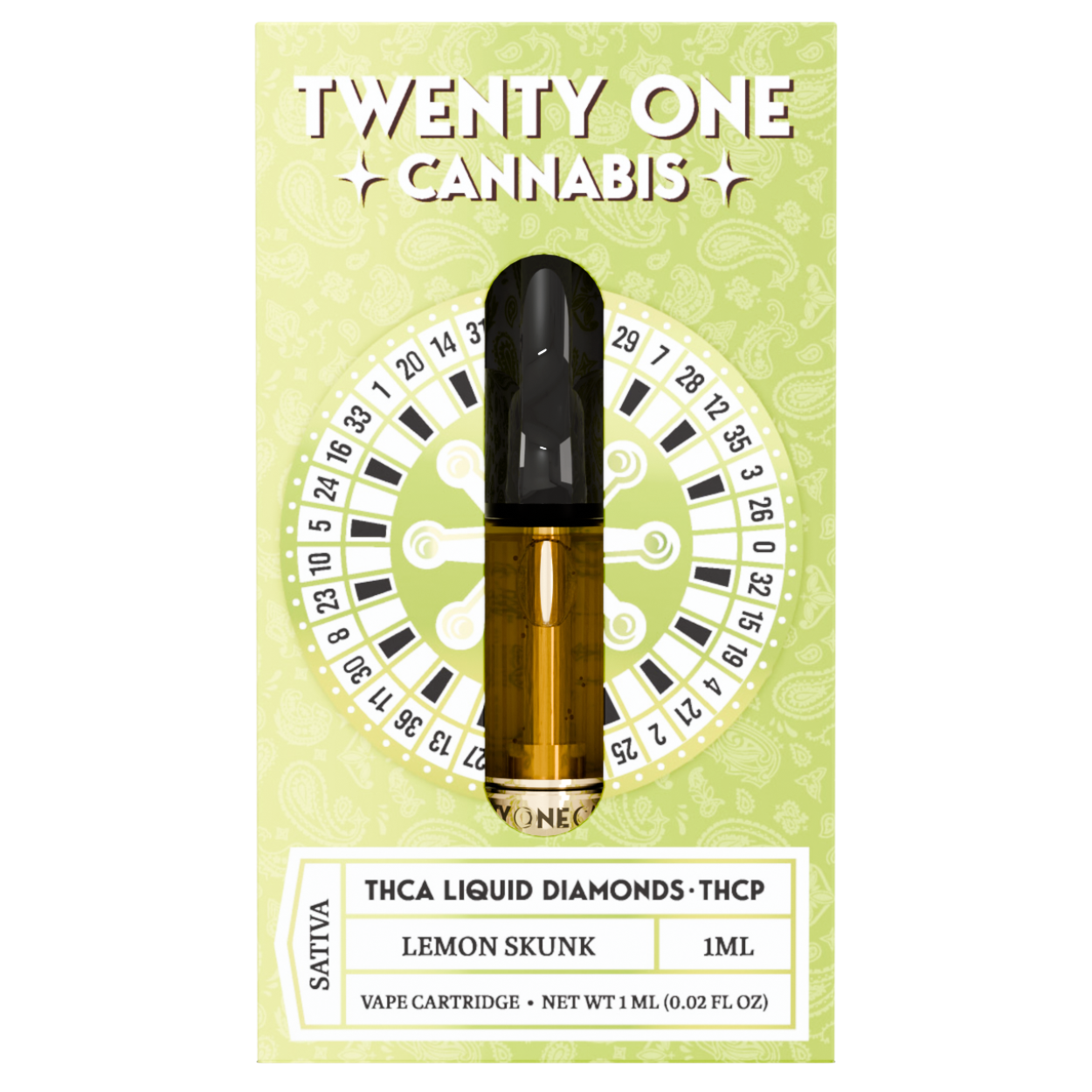 Twenty One Cannabis Liquid Diamonds THC-A Cartridge 1G Best Price