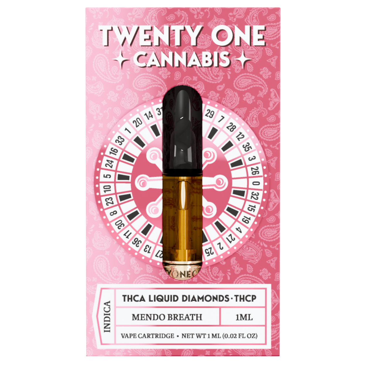 Twenty One Cannabis Liquid Diamonds THC-A Cartridge 1G Best Price