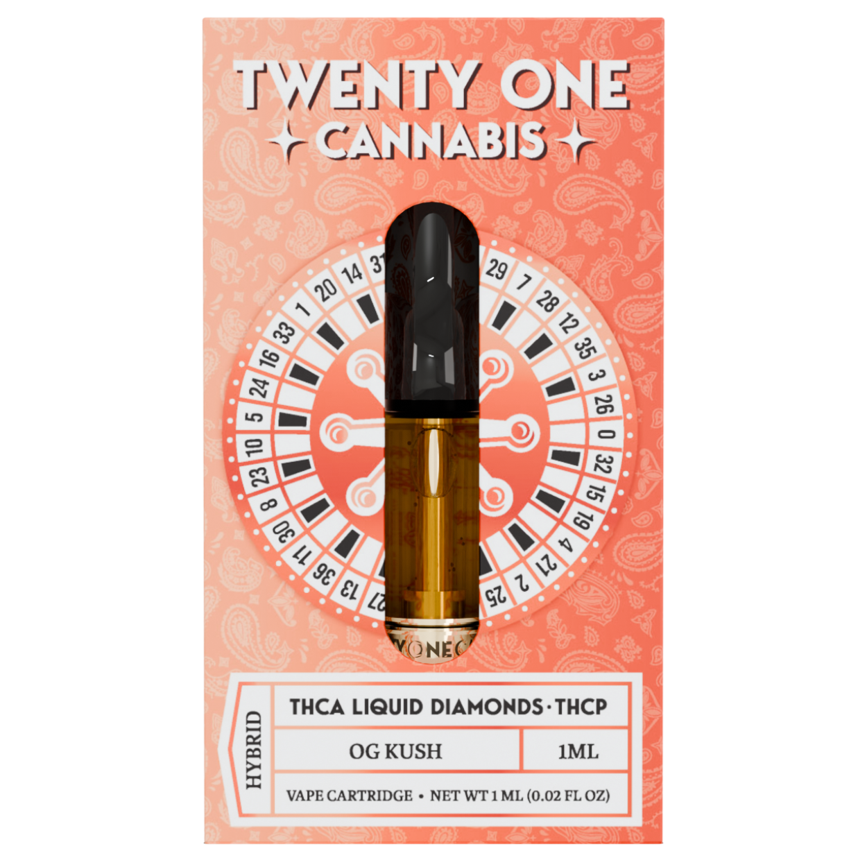 Twenty One Cannabis Liquid Diamonds THC-A Cartridge 1G Best Price