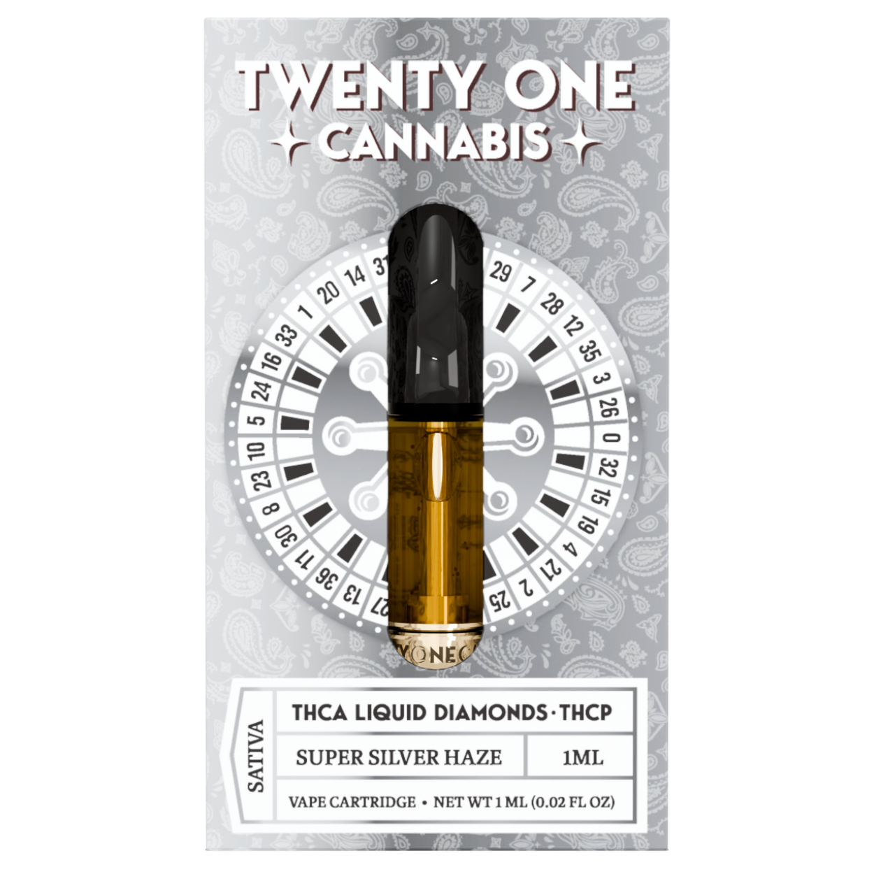 Twenty One Cannabis Liquid Diamonds THC-A Cartridge 1G Best Price