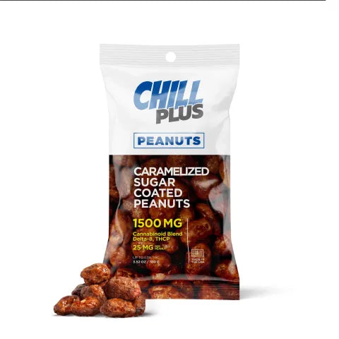 25mg Caramelized Sugar Coated Peanuts - D8, THCP Chill Plus Best Price