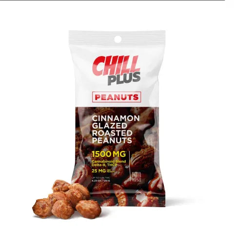 25mg Cinnamon Glazed Roasted Peanuts - D8, THCP Chill Plus