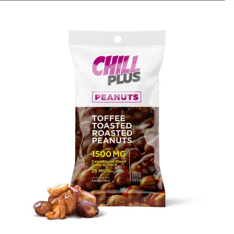 25mg Toffee Toasted Roasted Peanuts - D8, THCP Chill Plus