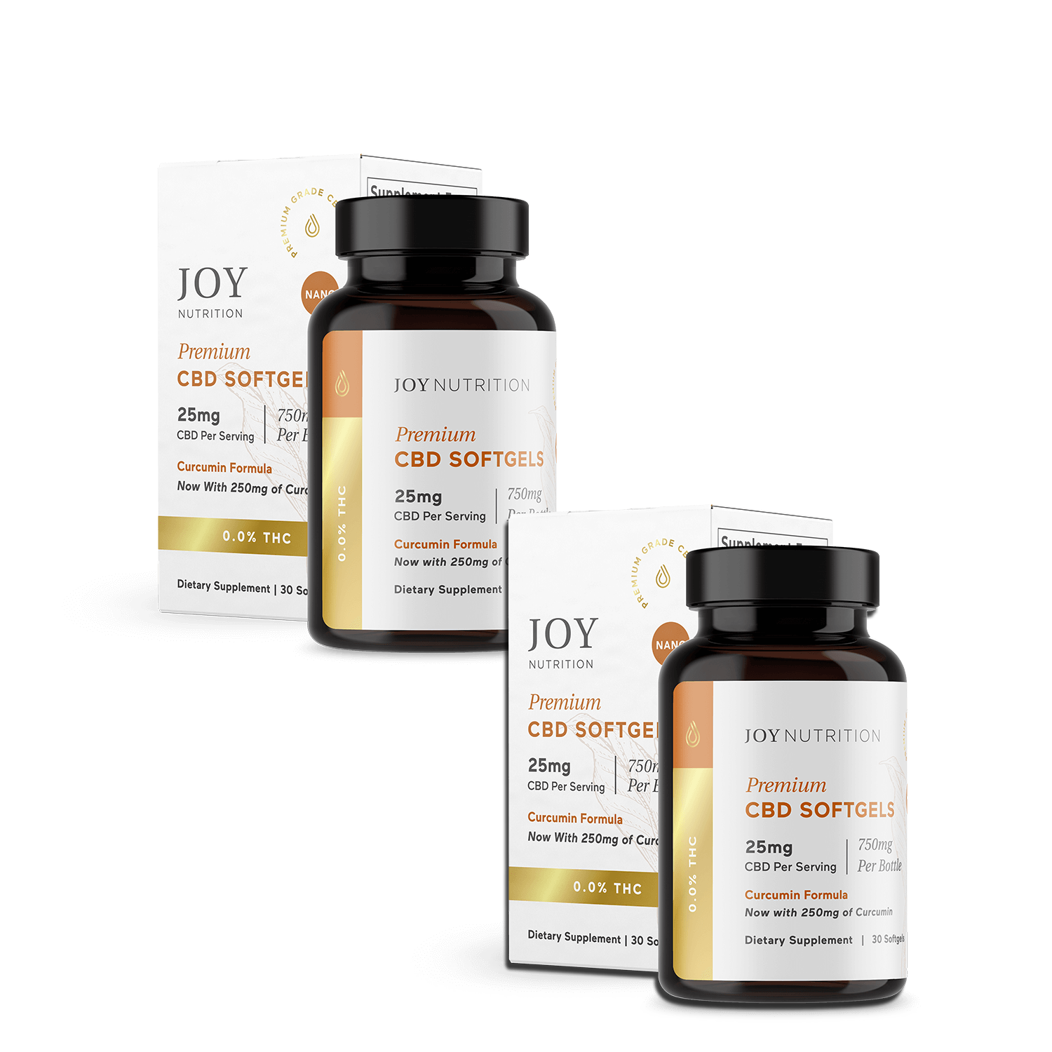 Joy Organics 25 mg CBD Curcumin Softgels Value Pack Best Price