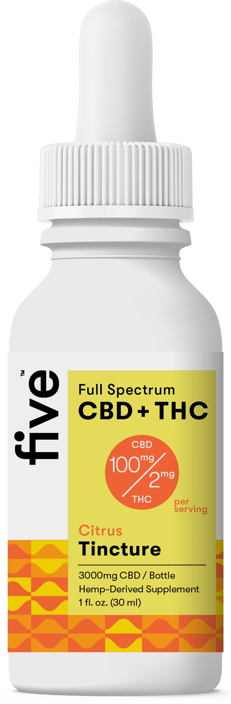 Five CBD Full Spectrum CBD+THC Oil (Upgrade)