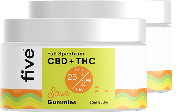 Five CBD Full Spectrum CBD + THC Gummies [Free]