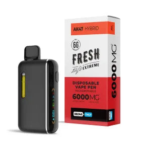 6000mg D8, THCP Vape Pen - AK47 - Hybrid - 6ml - Fresh