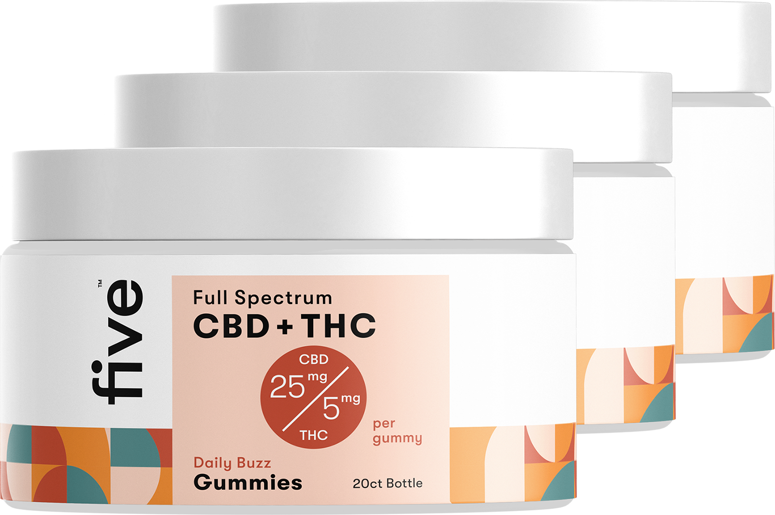 Five CBD Full Spectrum CBD + THC Gummies [Free]