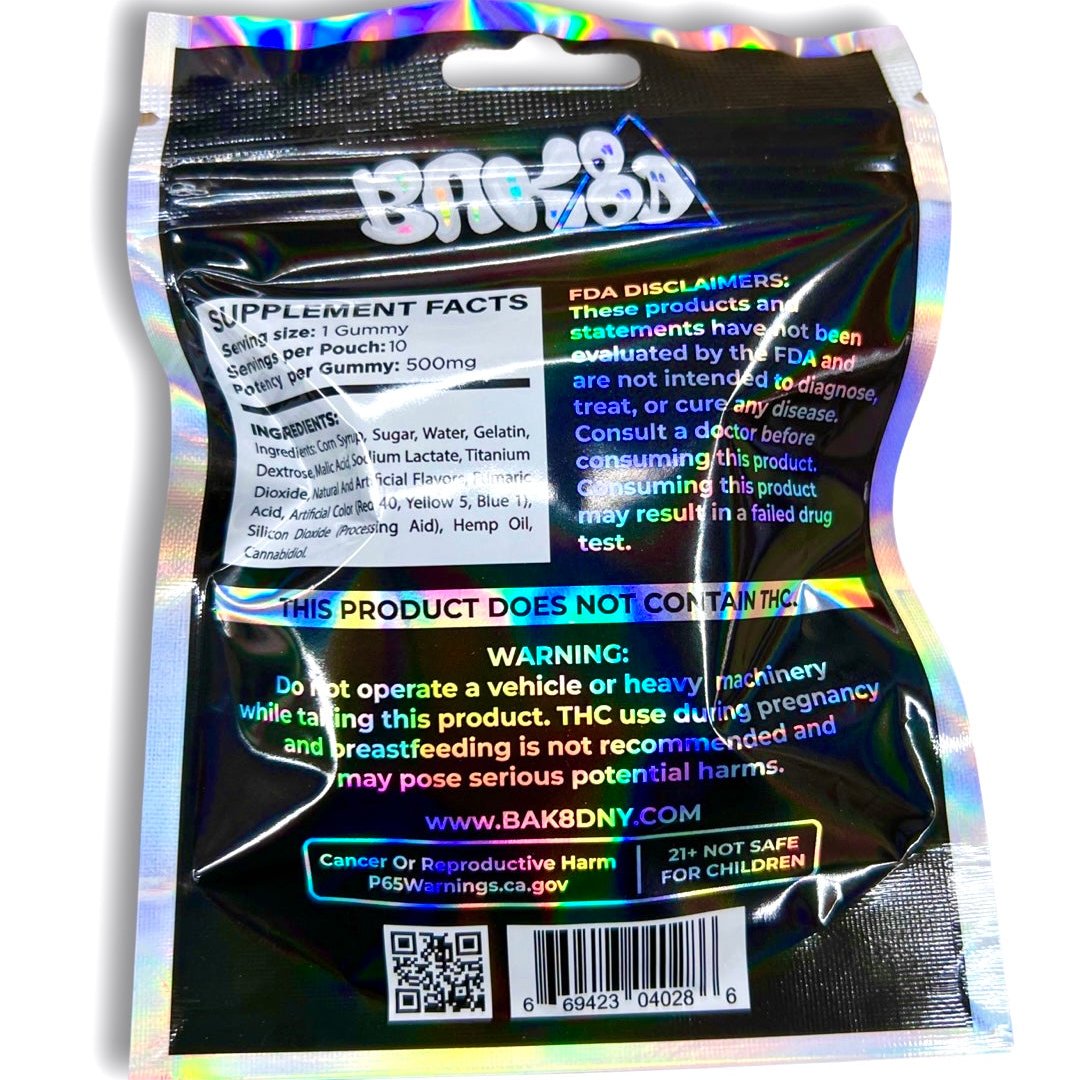 BAK8D Master Blend - THC-A - 5000mg 10CT Gummies Best Price