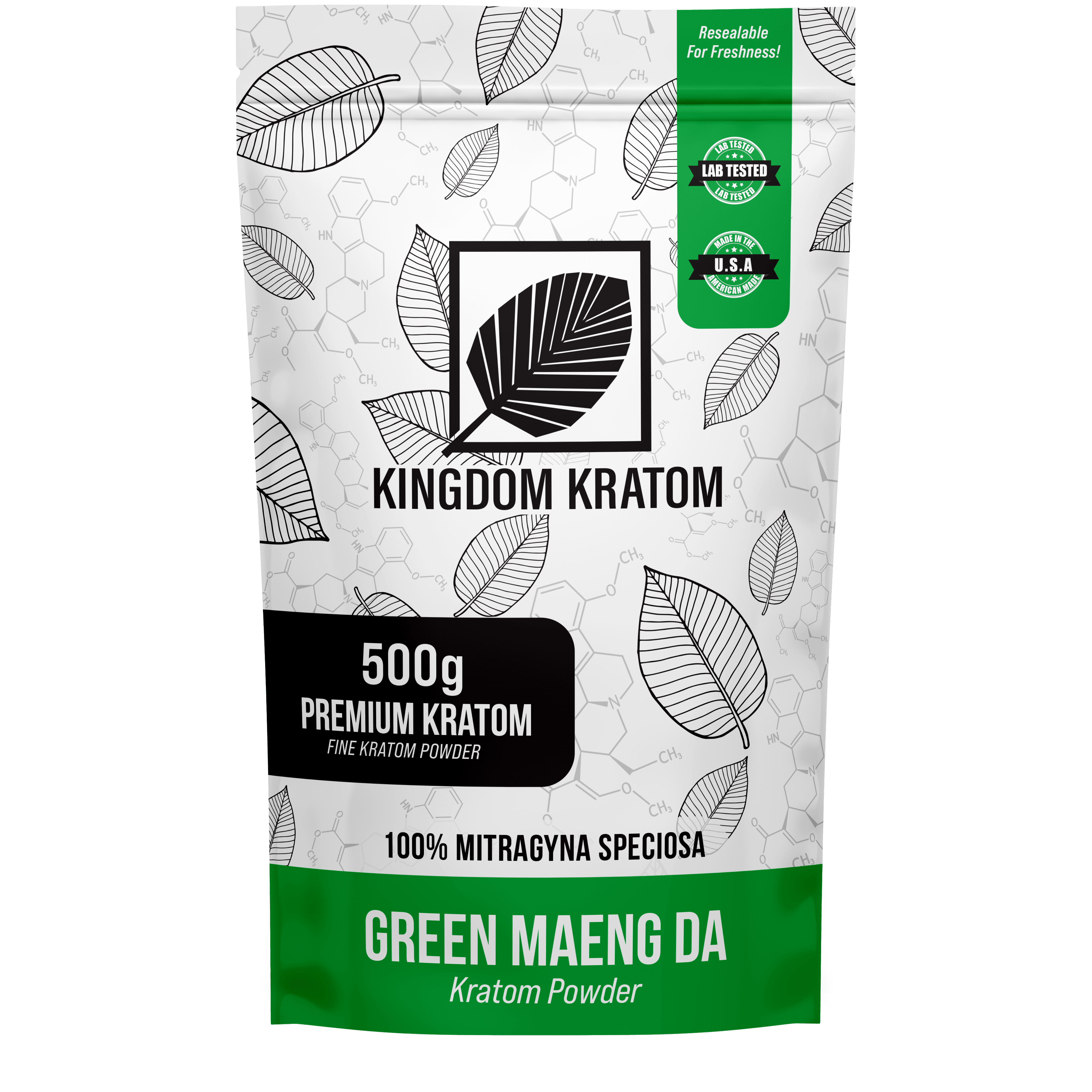 Kingdom Kratom Green Maeng Da Kratom Powder