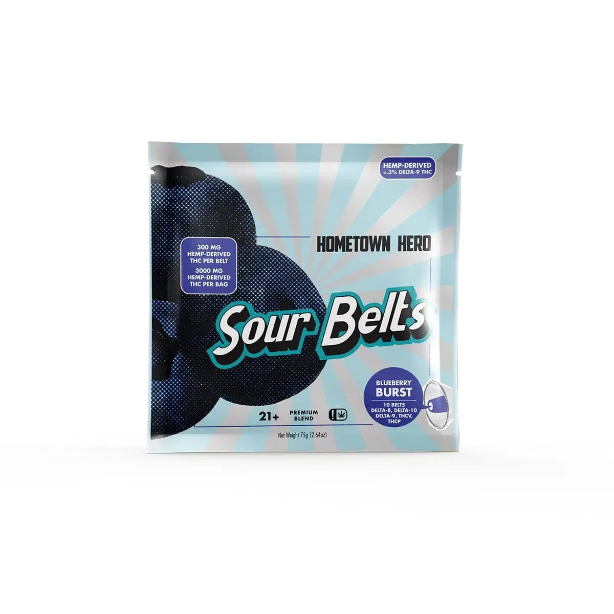 Hometown Hero D9 + THCP Sour Belts - 3000mg Best Price