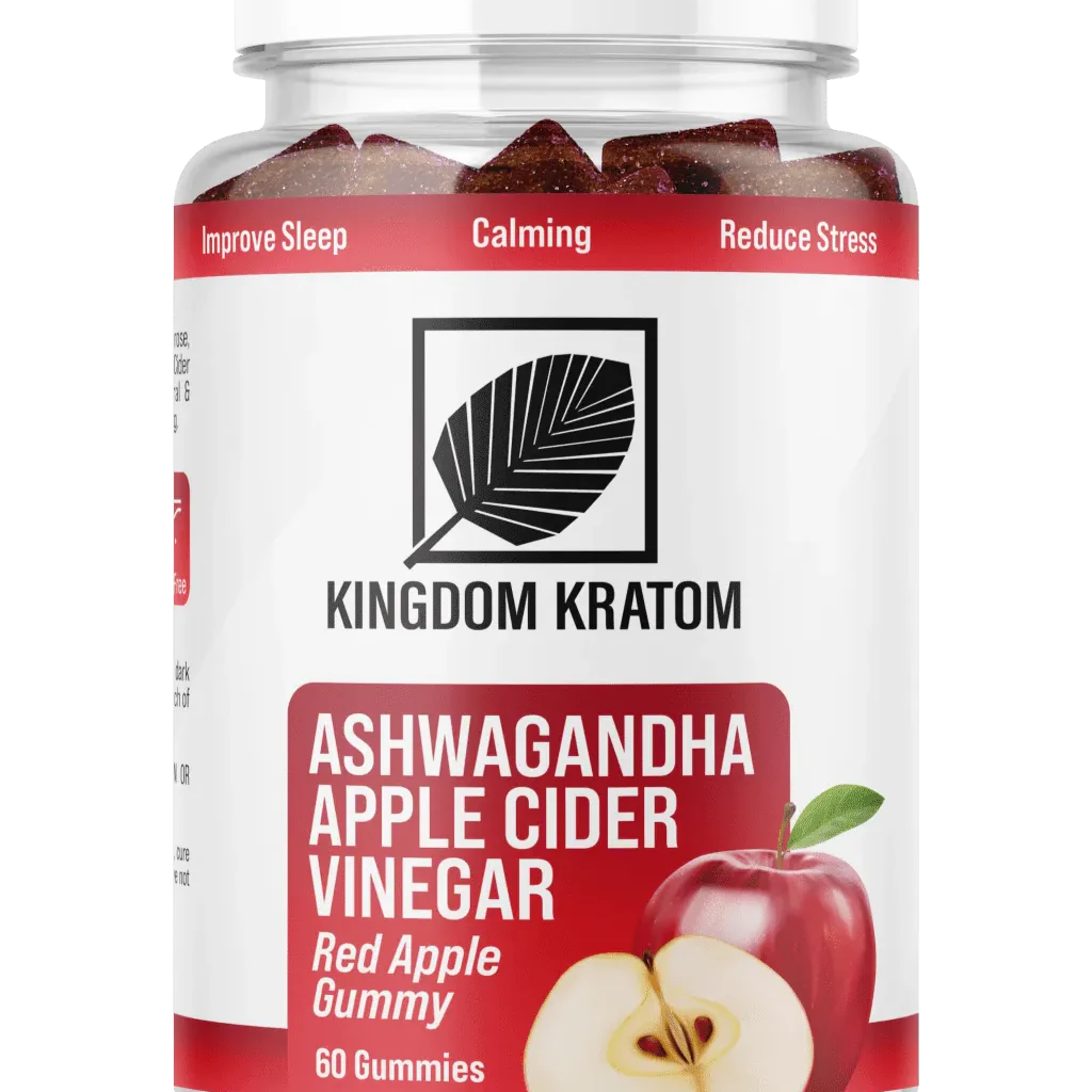 Kingdom Kratom Ashwagandha & Apple Cider Vinegar Gummies