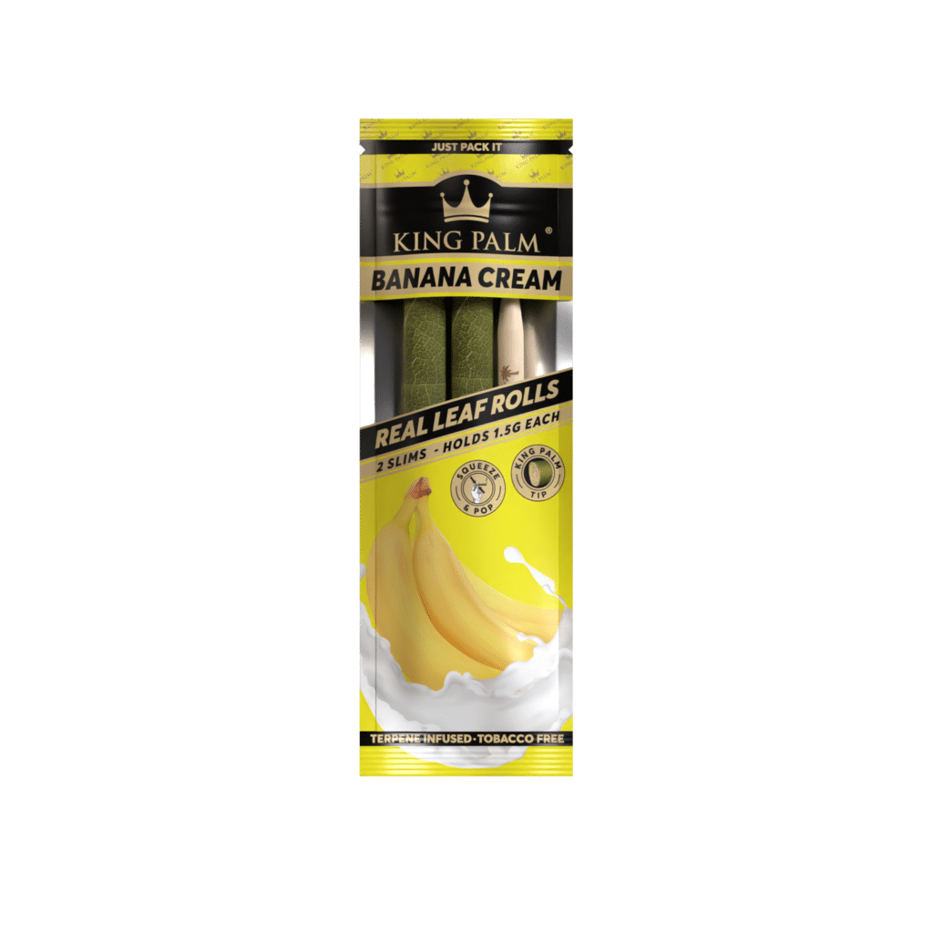 King Palm 2 Slim Rolls – Banana Cream