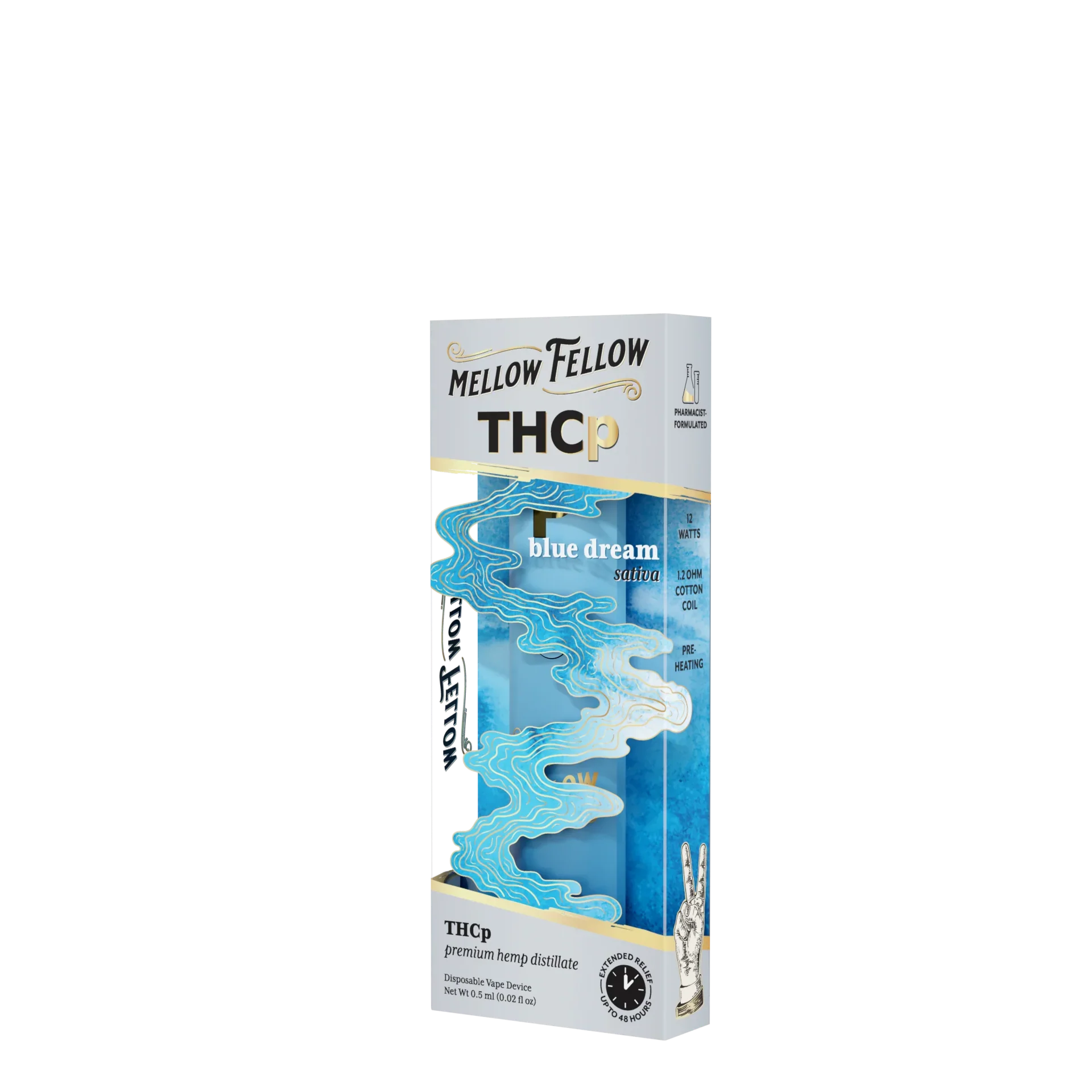 Mellow Fellow THCp 0.5g Disposable Vape - Blue Dream (Sativa) Best Price