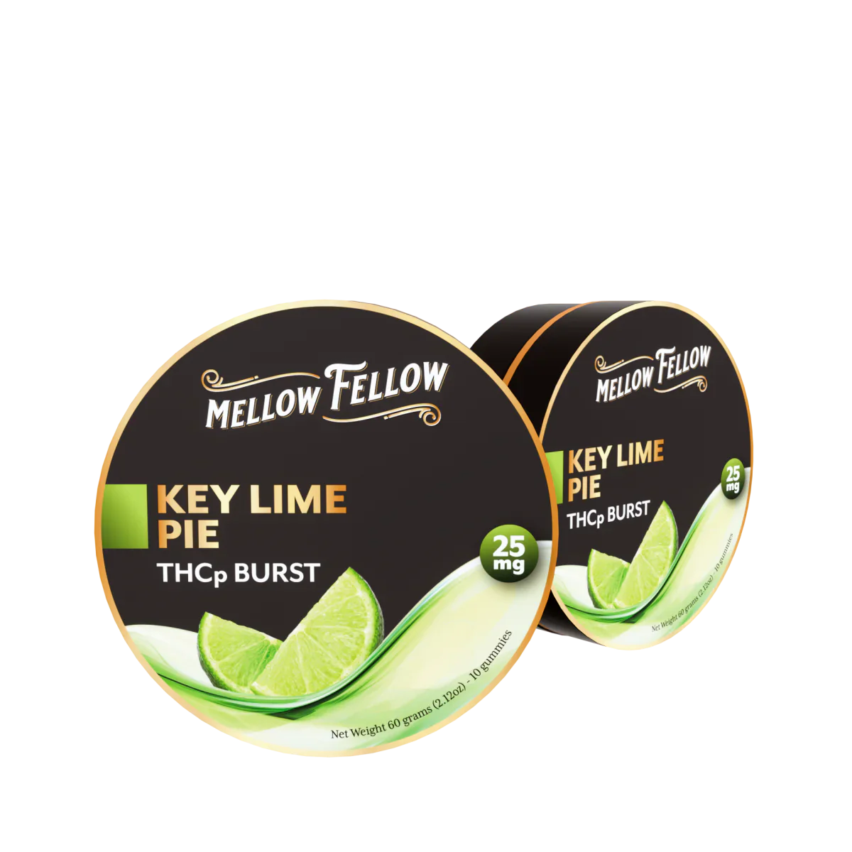 Mellow Fellow THCp Bursts Edibles - Key Lime Pie - 25mg