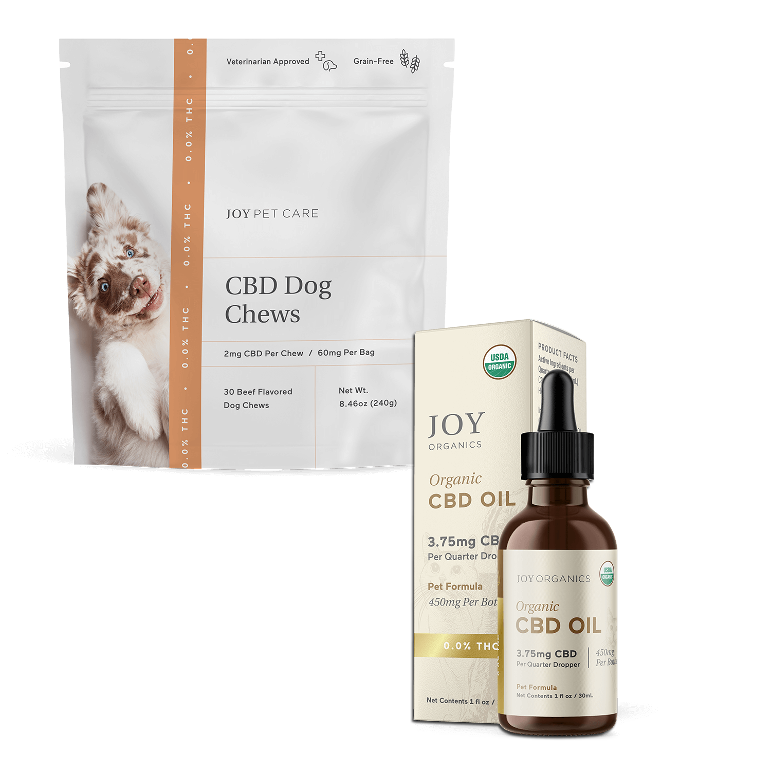 Joy Organics CBD Dog Chews & 450 mg Tincture Best Price