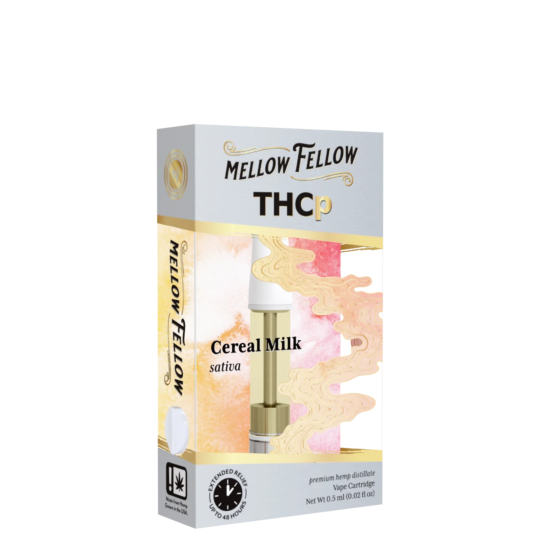 Mellow Fellow THCp 0.5ml Vape Cartridge - Cereal Milk (sativa)