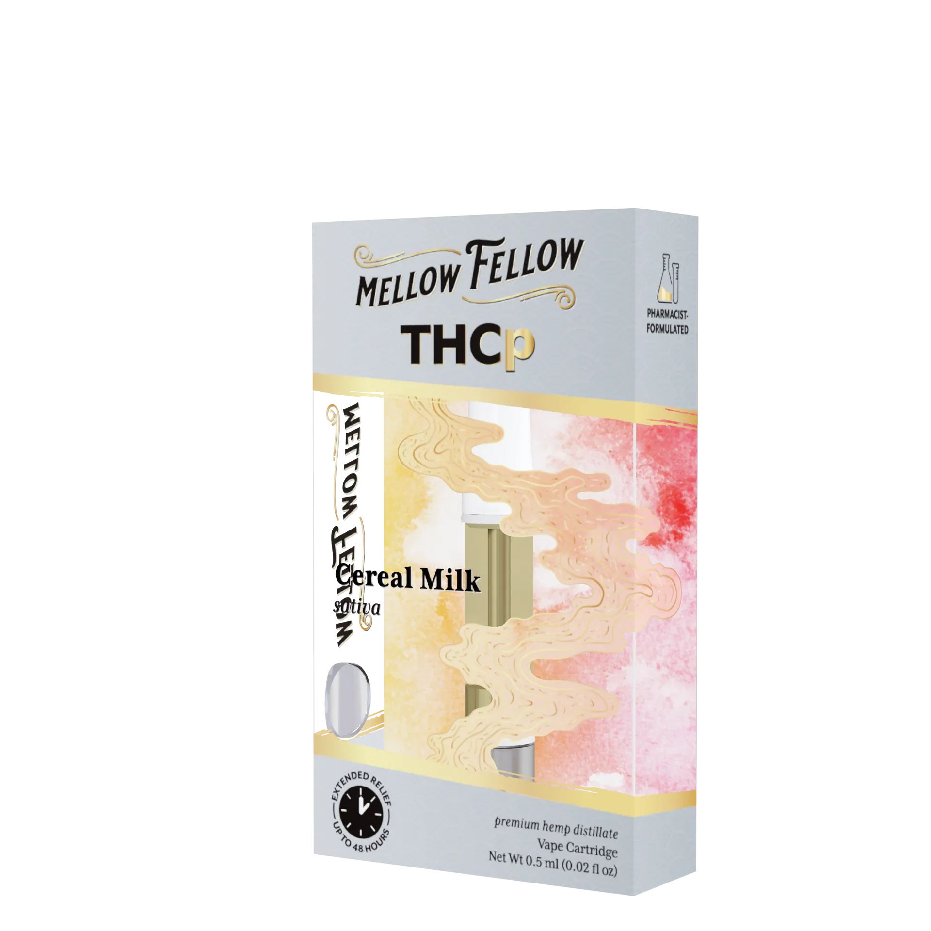 Mellow Fellow THCp 0.5ml Vape Cartridge - Cereal Milk (sativa)