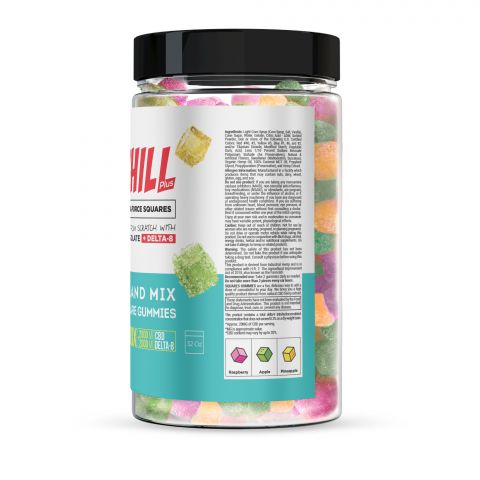 Chill Plus Delta-8 Square Gummies Island Mix 4000X Best Price