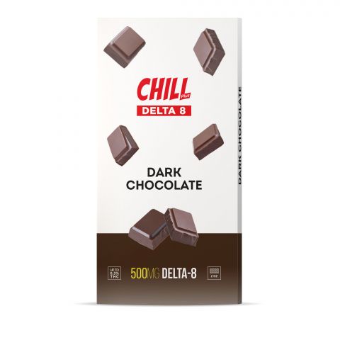 Chill Plus Delta-8 THC Chocolate Bar - Dark Chocolate 500MG Best Price