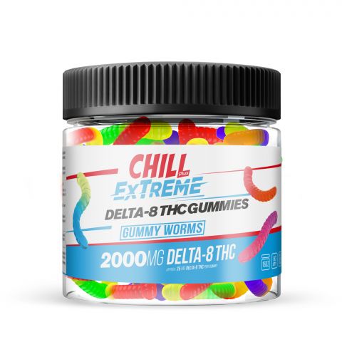 Chill Plus Extreme Delta-8 THC Gummies Gummy Worms 2000MG Best Price