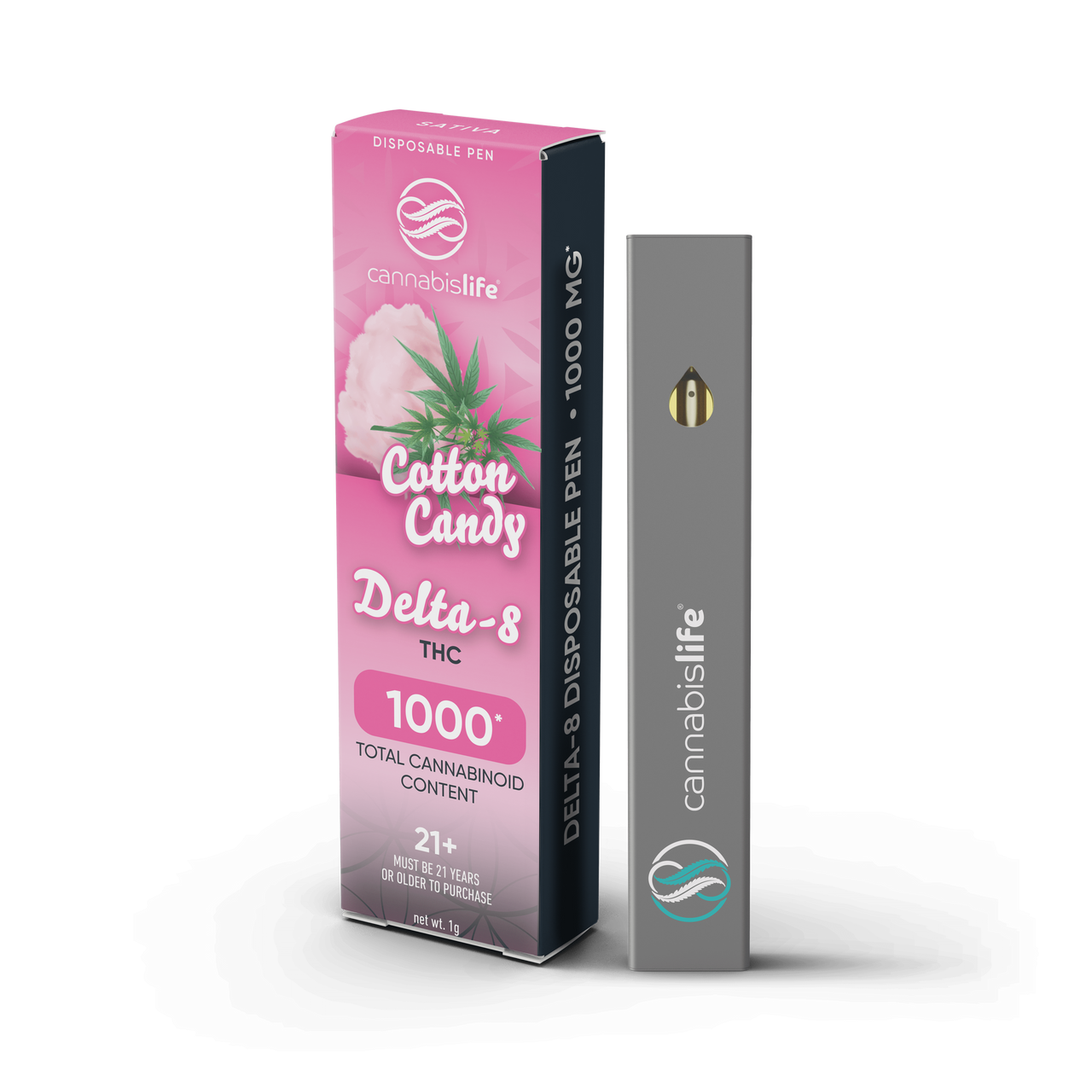 Cannabis Life Cotton Candy Delta 8 Disposable Pen 1000mg Best Price