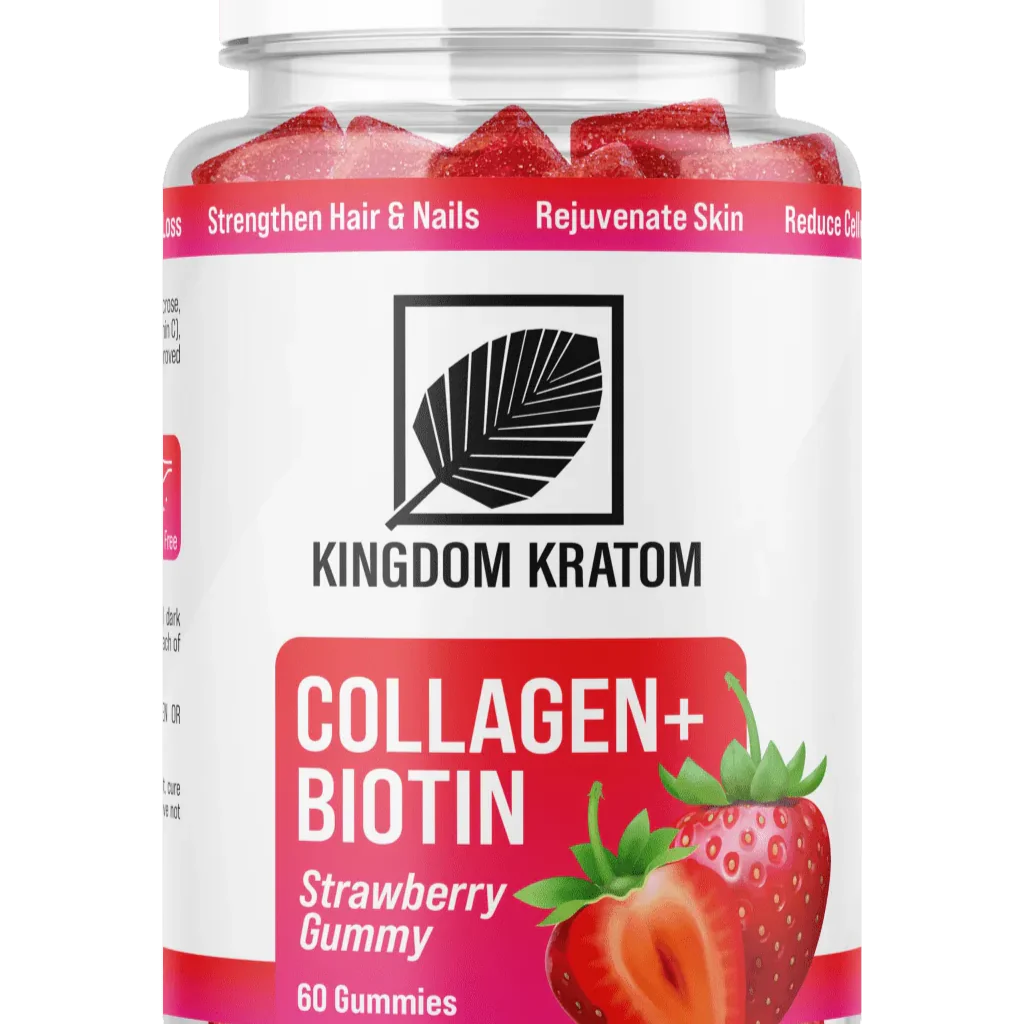 Kingdom Kratom Collagen & Biotin Gummies