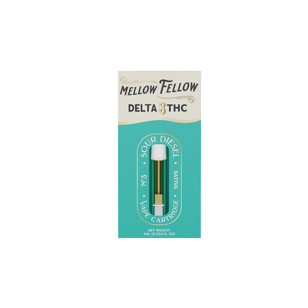 Mellow Fellow Delta 8 1ml Vape Cartridge Sour Diesel