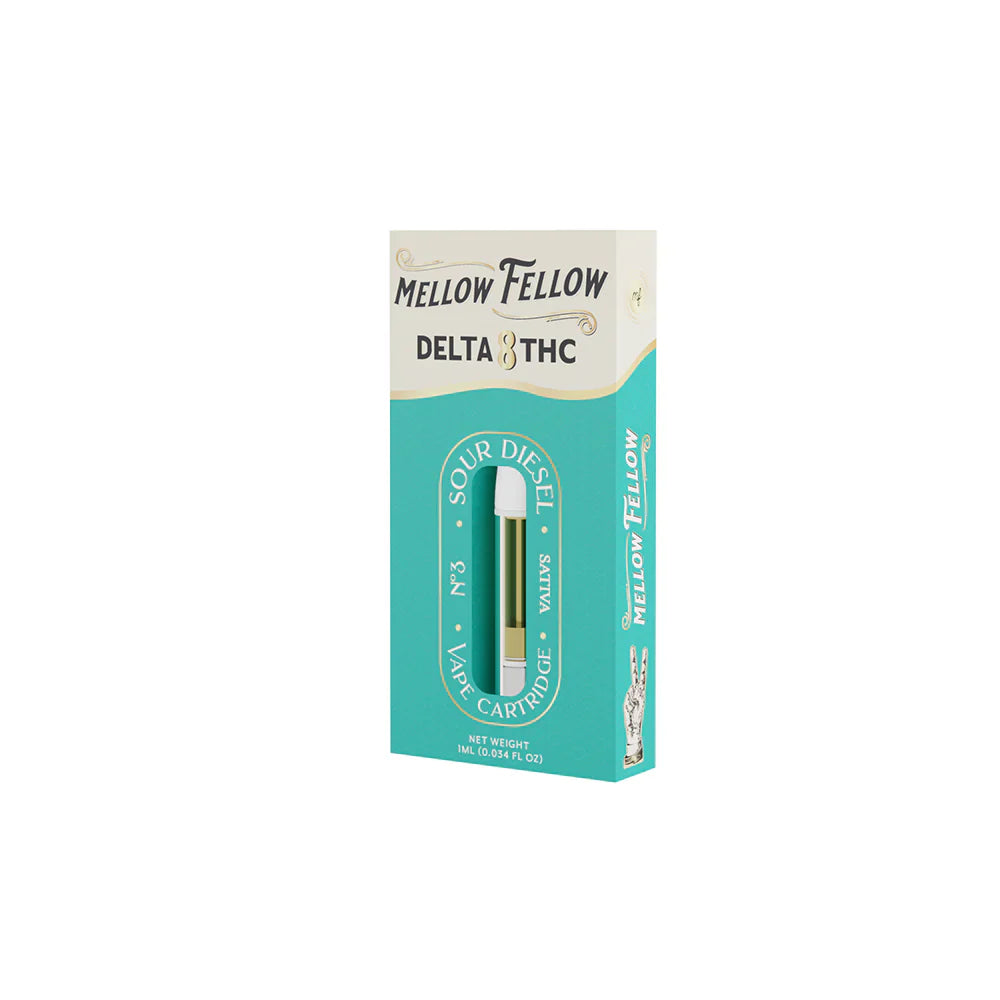 Mellow Fellow Delta 8 1ml Vape Cartridge Sour Diesel