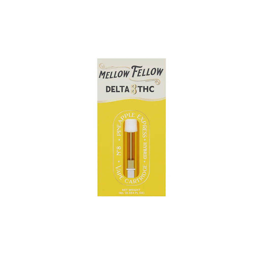 Mellow Fellow Delta 8 1ml Vape Cartridge Pineapple Express