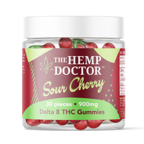 The Hemp Doctor Delta 8 THC Sour Cherry 900mg 30-count