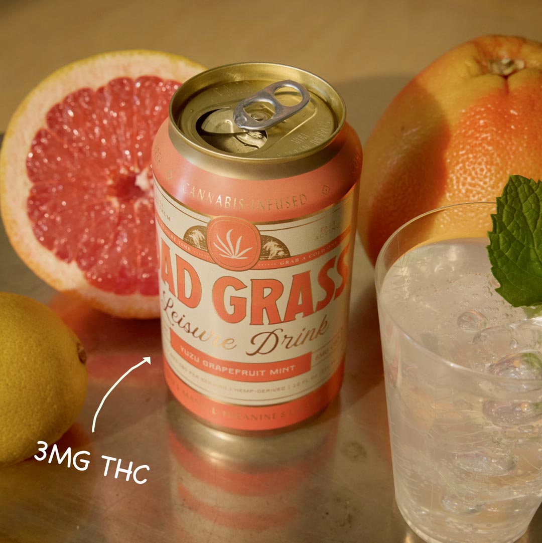 Dad Grass THC Drink - Yuzu Grapefruit Mint Best Price