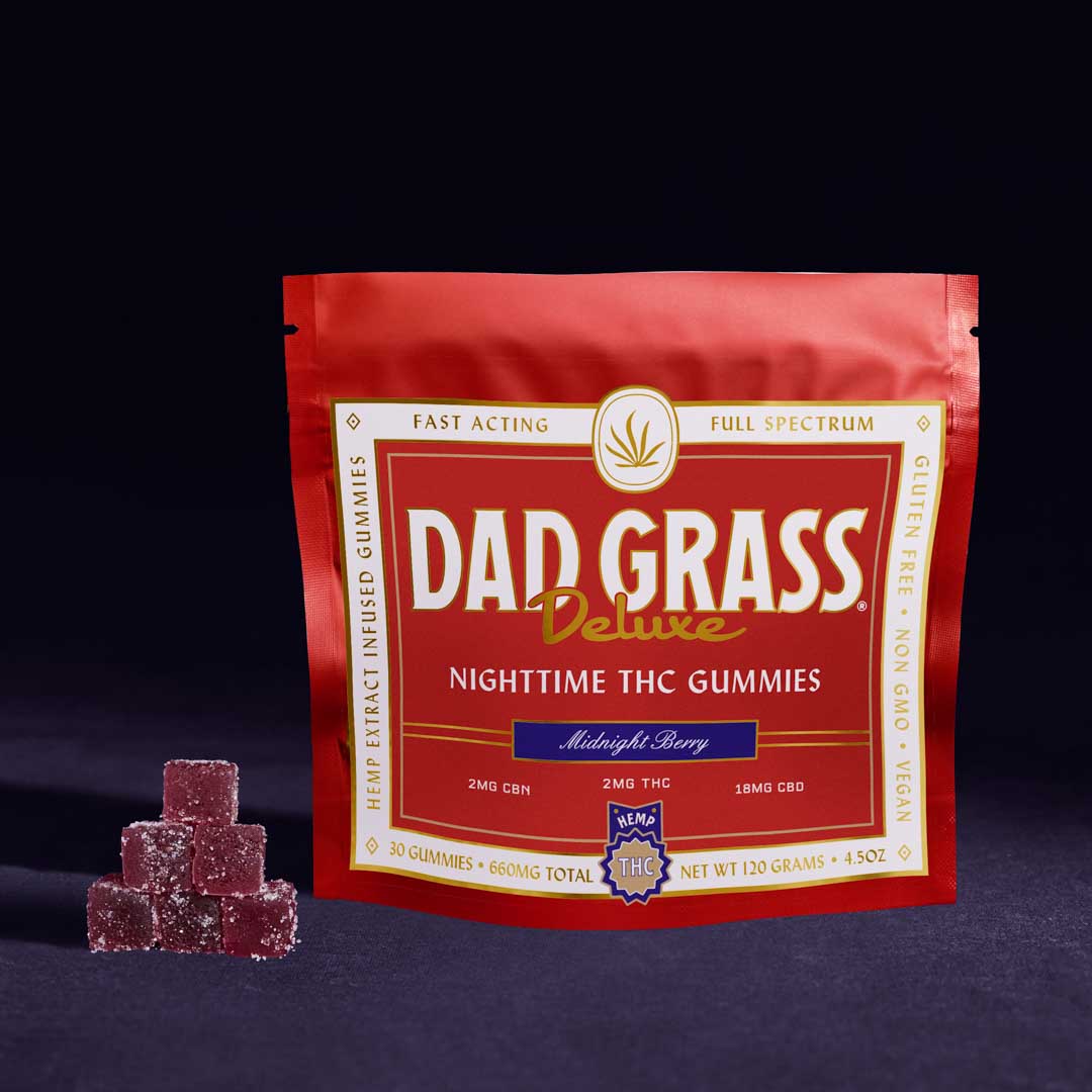 Dad Grass Deluxe THC Gummies Duo: Mild Buzz & Sweet Dreams