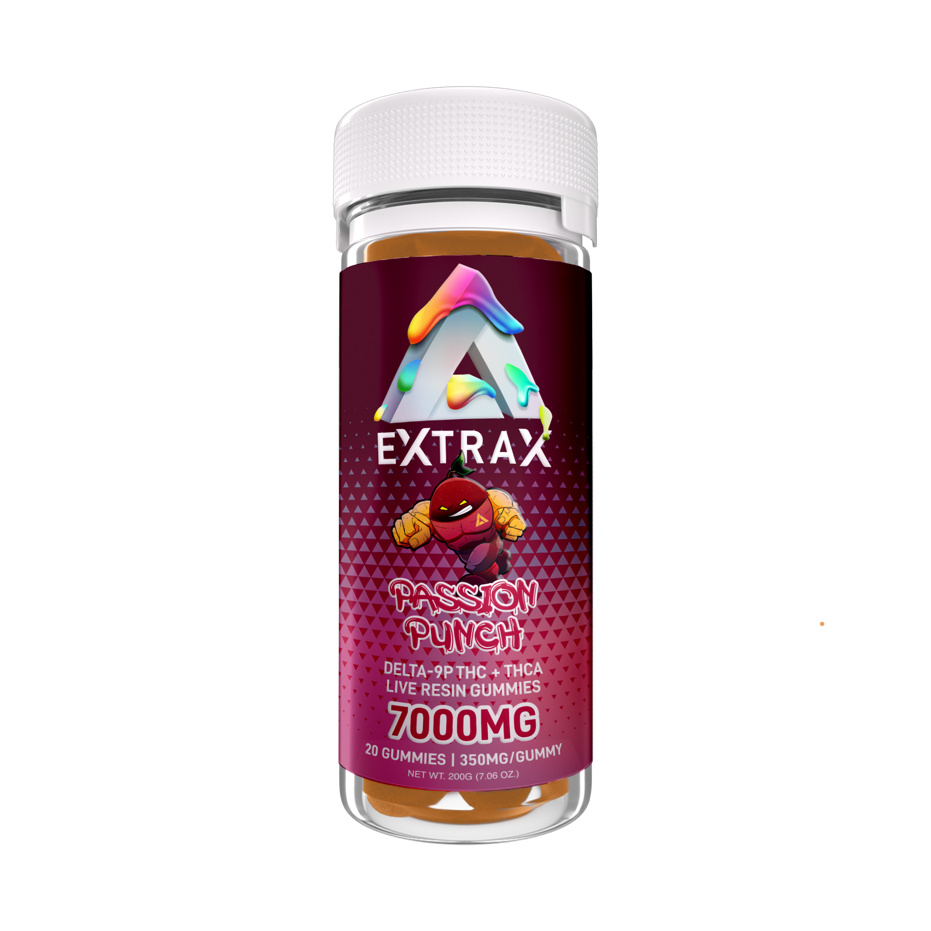 Delta Extrax Passion Punch | Gummies THCa 7000mg | Adios Blend Best Sales Price - Gummies