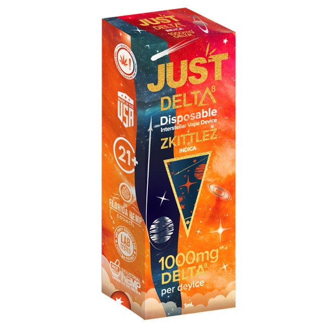 Just Delta - Delta 8 Disposable Cartridge 1000mg Zkittlez