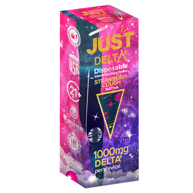 Just Delta - Delta 8 Disposable Cartridge 1000mg Strawberry Cough