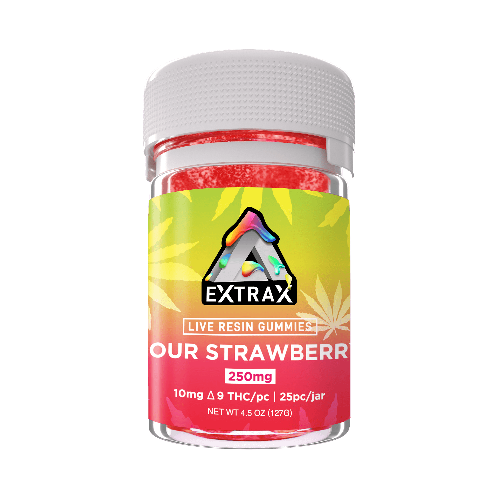 250mg Pure Live Resin Delta 9 Gummies Delta Extrax