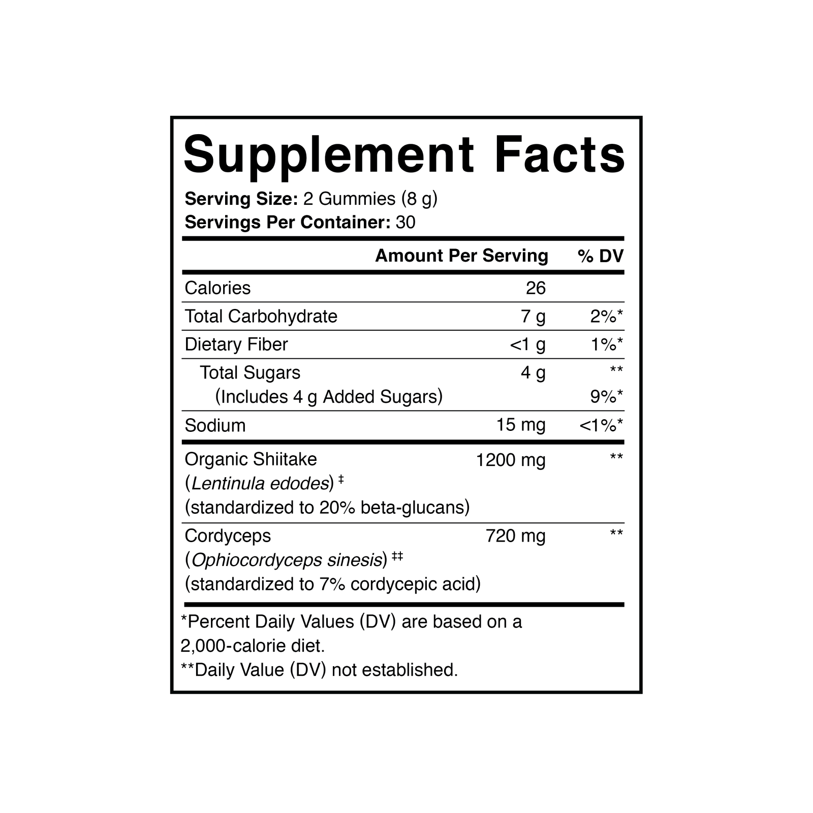 Charlotte's Web Energy Support with Cordyceps & Shiitake Mushroom Gummy