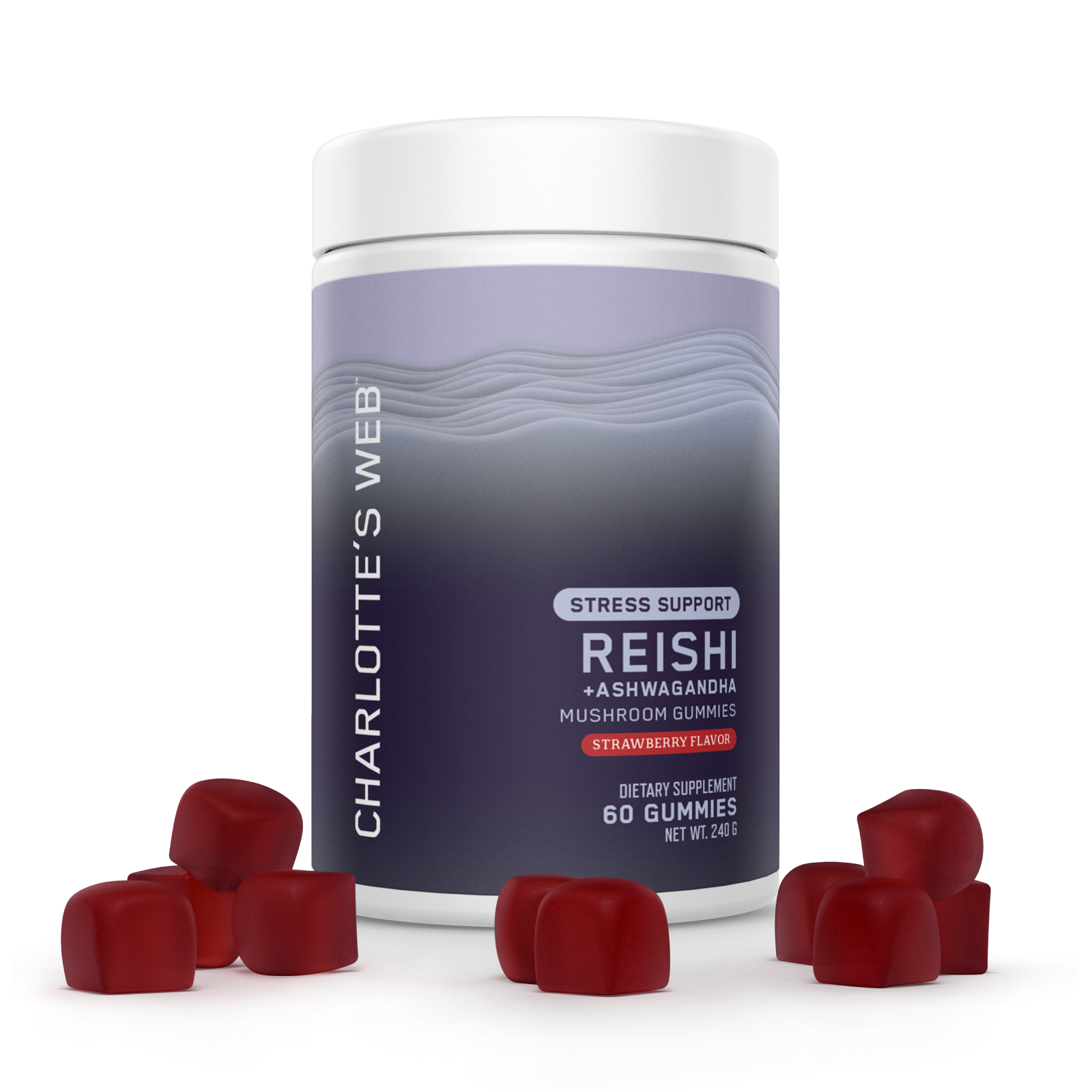 Charlotte's Web Stress Support with Reishi & Ashwagandha Mushroom Gummy